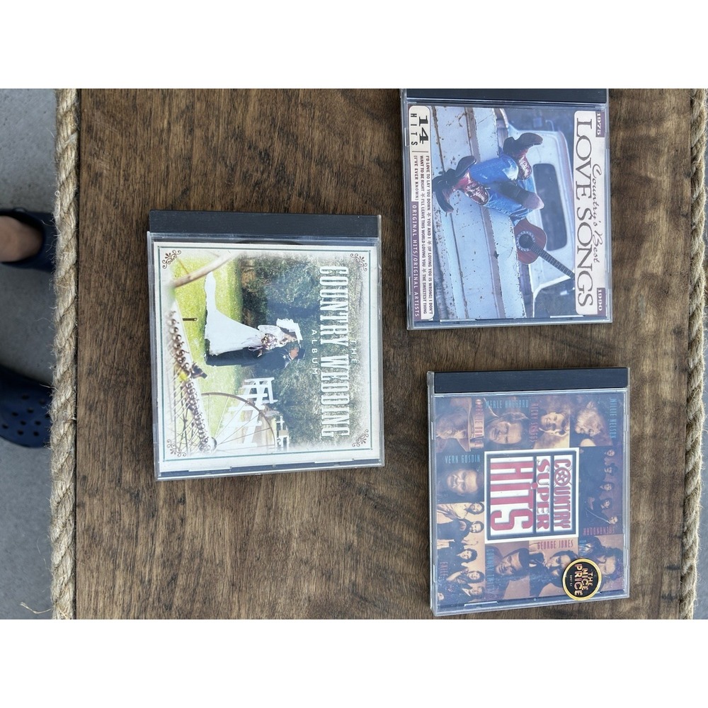 Country Music CD Lot of 3 Love Songs Wedding Album Super Hits Various Artists